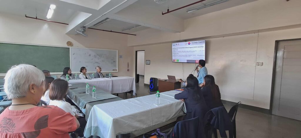 Mr. Johnkinse Bango, UBHS faculty member, discusses the key components of the Reading and Tutorial Reformation Program during the strategic planning session