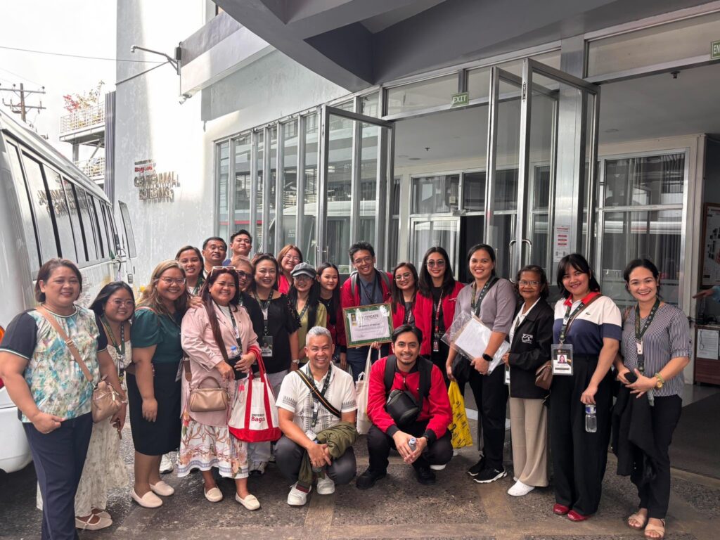 The delegates from Central Bicol State University posing for a group photo during the benchmarking activity with UB.