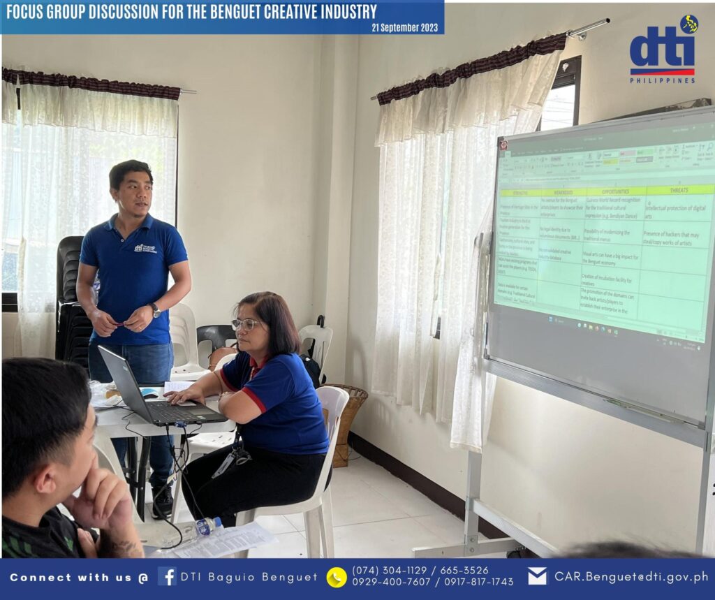 Benguet's Creative Potential Focus Group Discussion