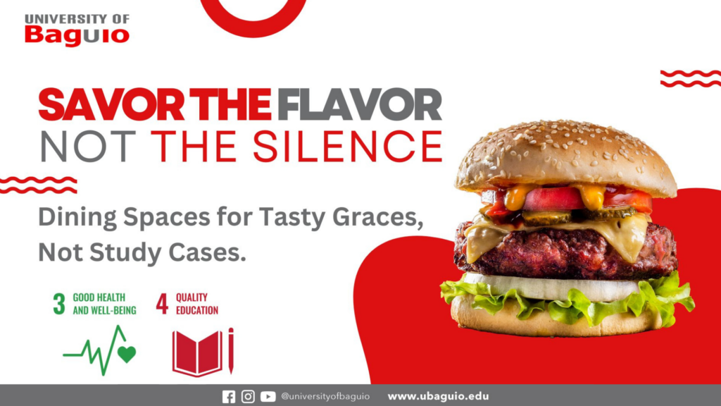 Say Grace not Study Case
Keeping food courts as dining areas ensures cleanliness and hygiene, promoting good health and maintaining separate areas for eating and studying can improve the learning environment.
