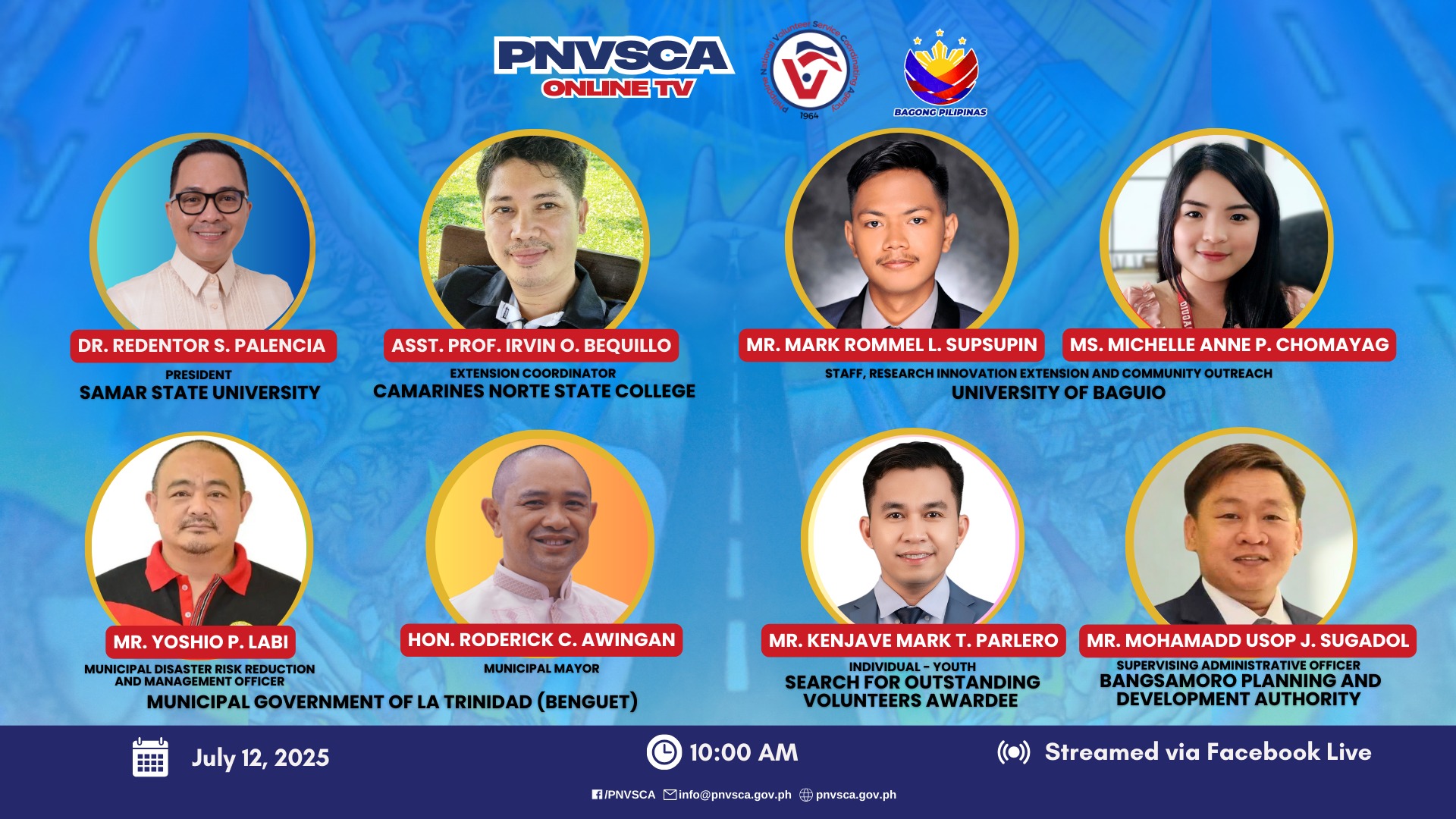 UNIVERSITY OF BAGUIO’S VOLUNTEERISM EFFORTS SHINE ON PNVSCA ONLINE TV