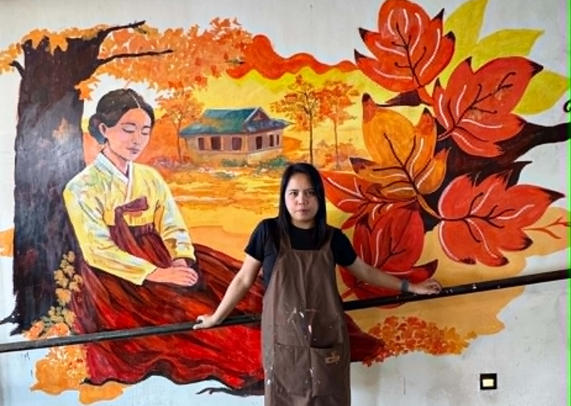 A commissioned work for K-Flavors, where color, culture, and Baguio’s creative spirit come together inside one of the city’s well-loved Korean dining spaces. Photo credit: Jenny Marsha