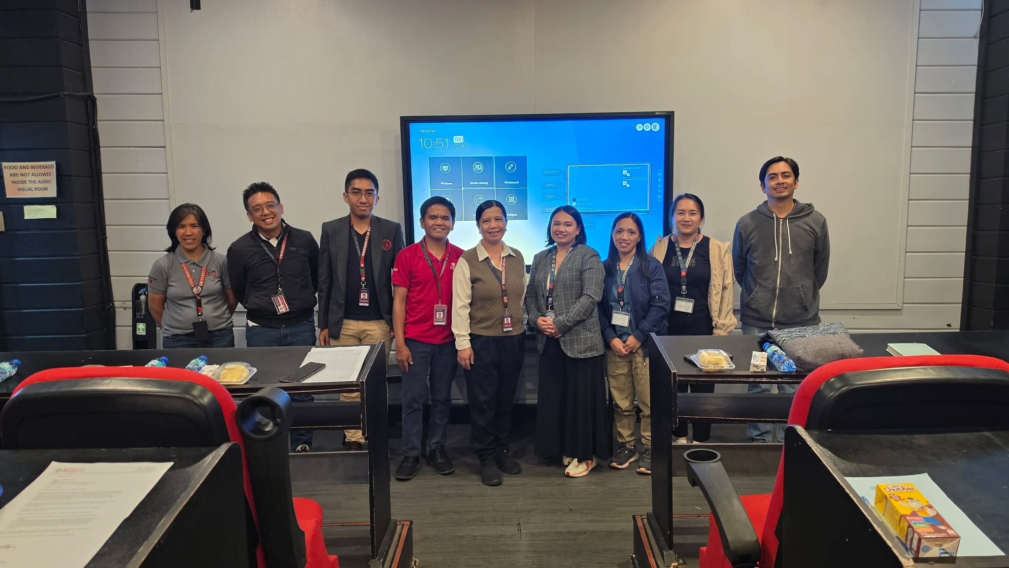 Representatives from the UB-ARC, QAO, and CCDC during the benchmarking activity.